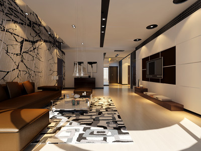 藍山灣101平后現代風格裝修案例