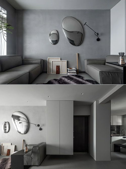 全灰色水泥風的家,不同質感,不同層次,高級