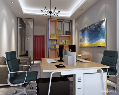 老板辦公室-裝修設(shè)計效果圖-周圣凱設(shè)計師作品-設(shè)計本